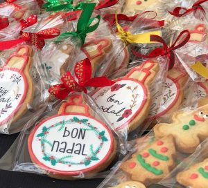 galleta bola de navidad